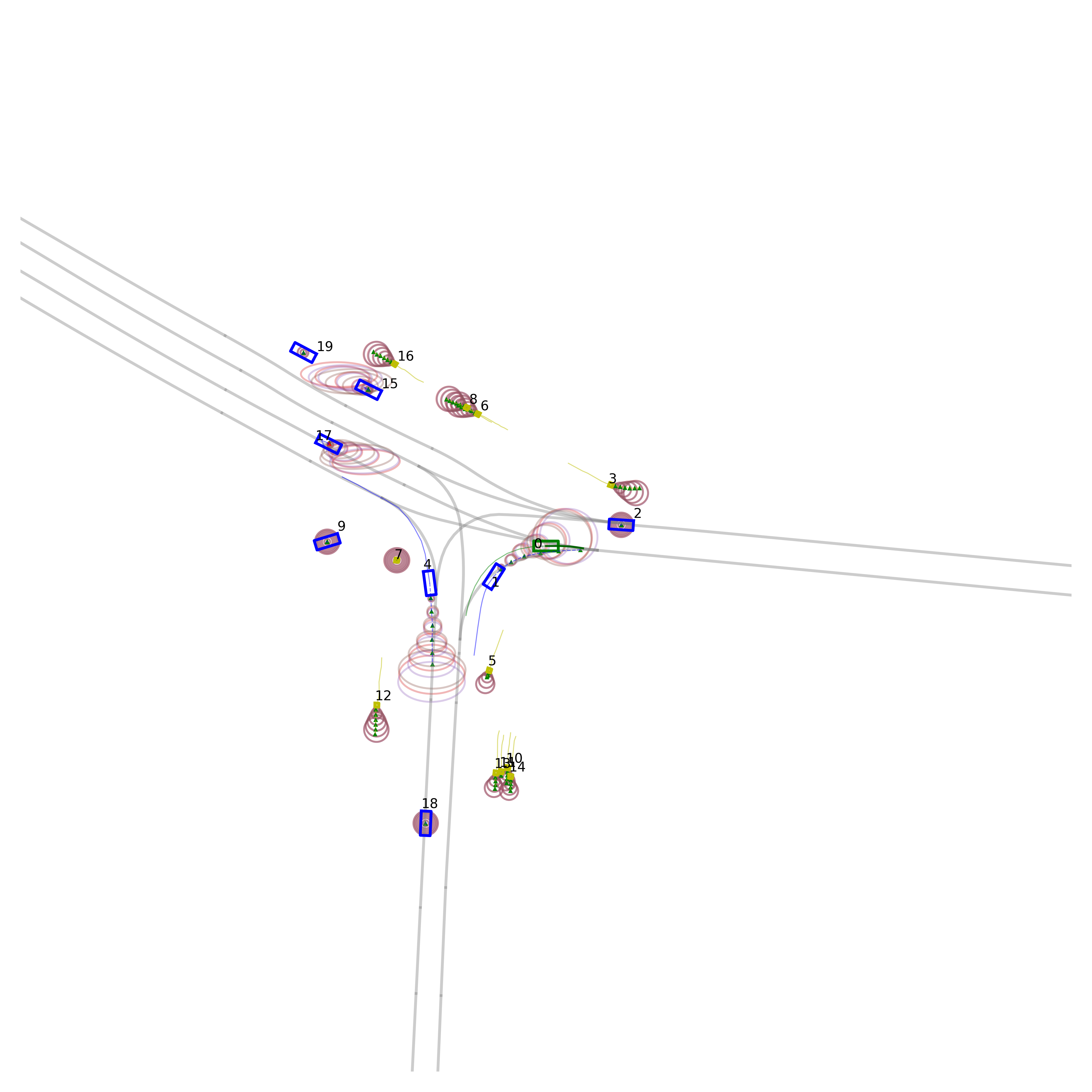 An example of FORCE-OPT detecting a potential collision.